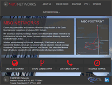 Tablet Screenshot of mbonetworks.com